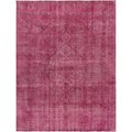 Pasargad 54704 9 ft. 3 in. x 11 ft. 9 in. Vintage Overdye Hand-Knotted Wool RugRed 54704 9x12